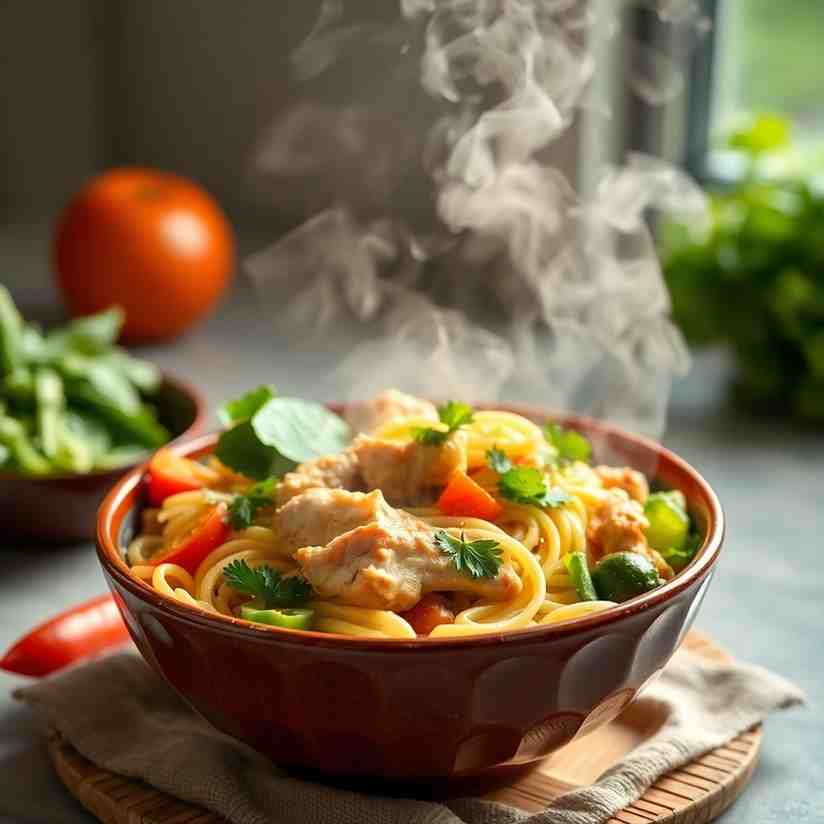 Algerian Rechta Chicken Noodles & Veggies